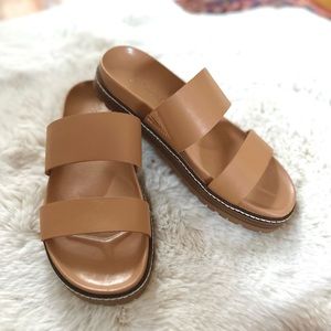 Madewell - Charley Double-Strap Slide Sandal - Desert Camel - 7